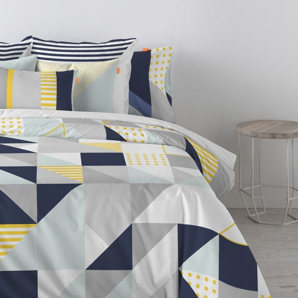 Памучна завивка , 140 x 200 cm Geo Dot - Blanc-image-3