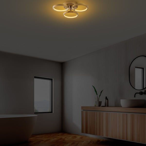 LED осветително тяло за таван златно ø 17 cm Halka – Opviq lights-image-3