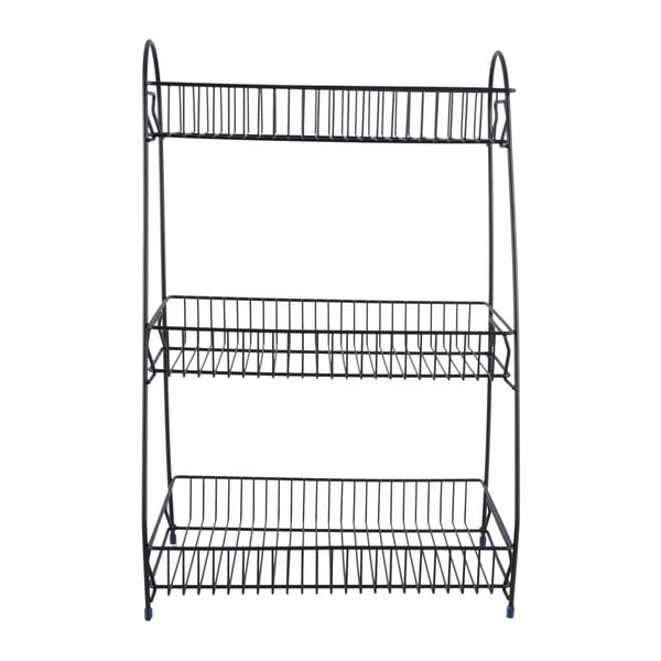 Черен метален кухненски рафт с 3 рафта Tidy - PT LIVING-image-2