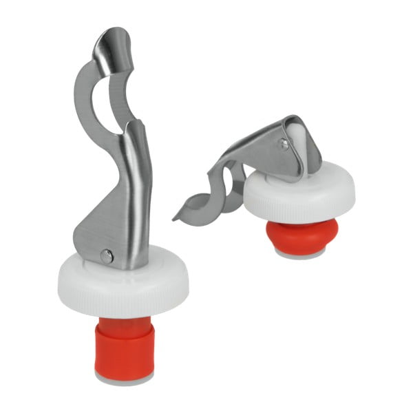 Комплект от 2 капачки за бутилки от неръждаема стомана - Metaltex-image-1