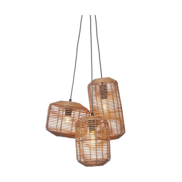 Висяща лампа с абажур от ратан в естествен цвят Tanami - Good&Mojo