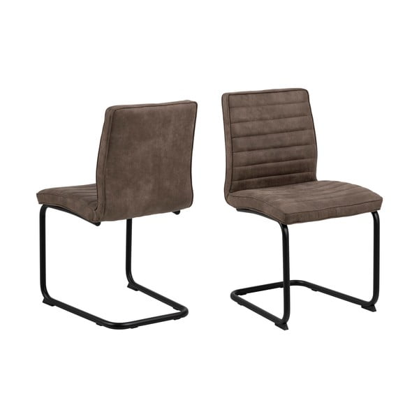 Кафяв трапезен стол Zola - Actona-image-4