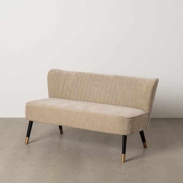 Бежов шенилов диван 134 cm Glam – Ixia-image-2