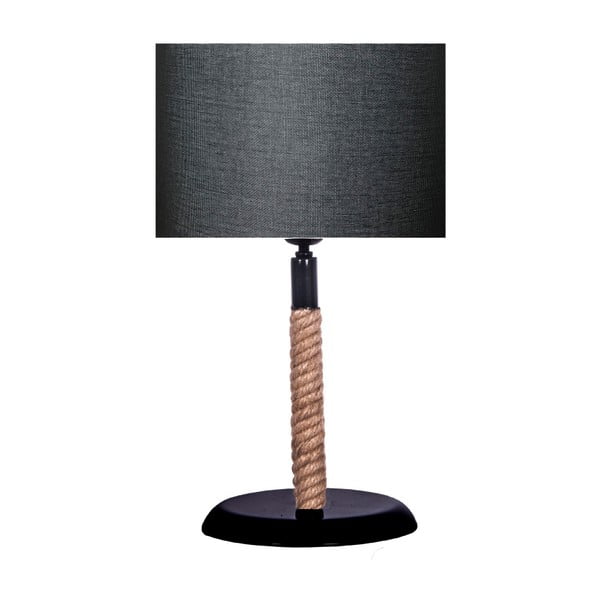 Настолна лампа с черен абажур лампа Rope - Kate Louise