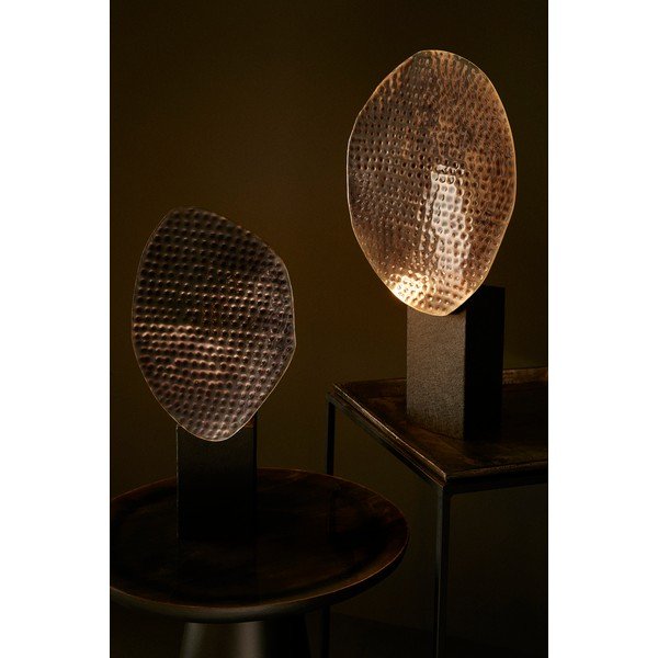 Антрацитна метална настолна лампа с метален абажур (височина 46 cm) Neev – Bizzotto-image-1