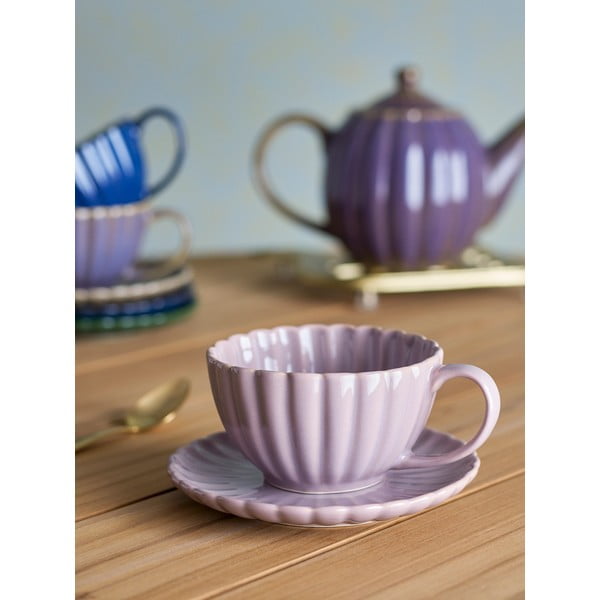 Светлорозова глинена чаша за капучино 220 ml Latina – Bloomingville-image-1