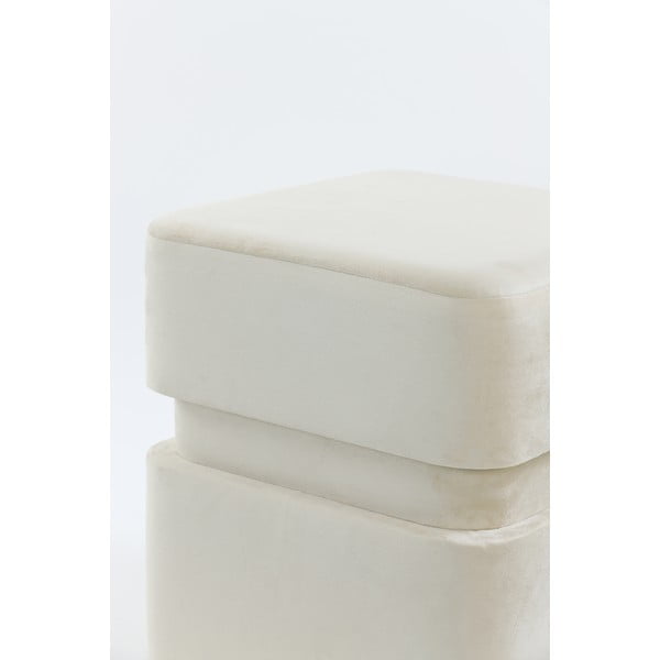 Кремава кадифена табуретка Piazza – Light & Living-image-1