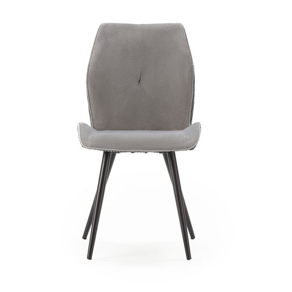 Светлосиви велурени трапезни столове в комплект 2 бр. Adaya – Marckeric-image-2