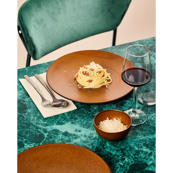 Кафява порцеланова чиния ø 27 cm Ovio – BonBistro-image-1