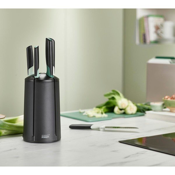 Комплект от 5 ножа от неръждаема стомана с въртяща се стойка Elevate - Joseph Joseph-image-1