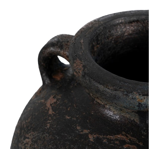 Тъмнокафява теракотна висока ваза (височина 60 cm) Artem – Ixia-image-1