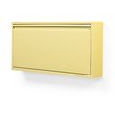 Светложълта стоманена накланяща се/висяща стойка за обувки 75x37,5x12,5 cm Billy – Spinder Design