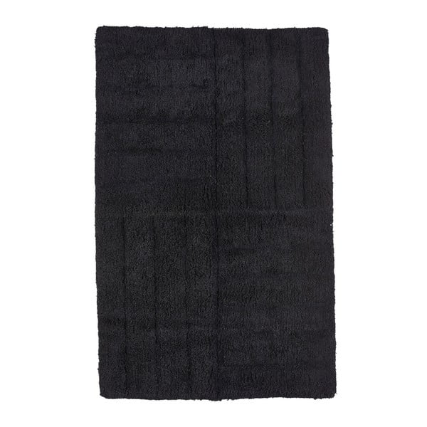 Класическа черна постелка за баня, 50 x 80 cm - Zone