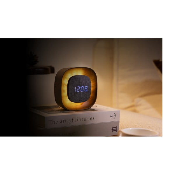 Дигитална аларма Lumos Walnut – Gingko-image-2