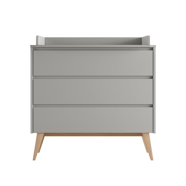 Сив нисък детски скрин 100x52,5 cm Swing - Pinio-image-3