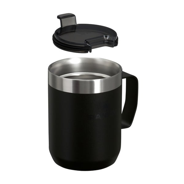 Черна термочаша от неръждаема стомана 230 ml Stay-Hot Camp Mug Black – Stanley-image-1