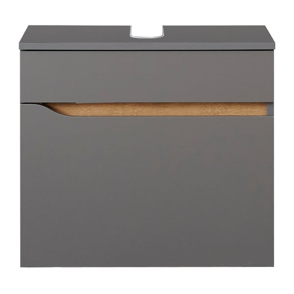 Сив шкаф за окачване под умивалника 60x53 cm Set 357 - Pelipal