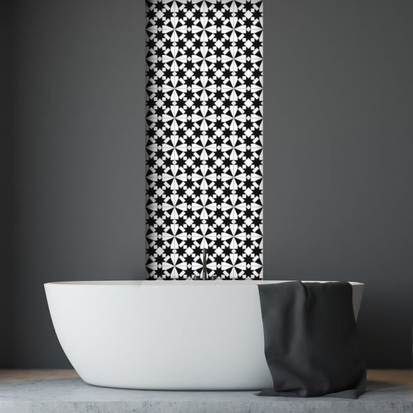 Комплект от 30 стикера за стена Decal Cement Tiles Antalya, 10 x1 0 cm - Ambiance