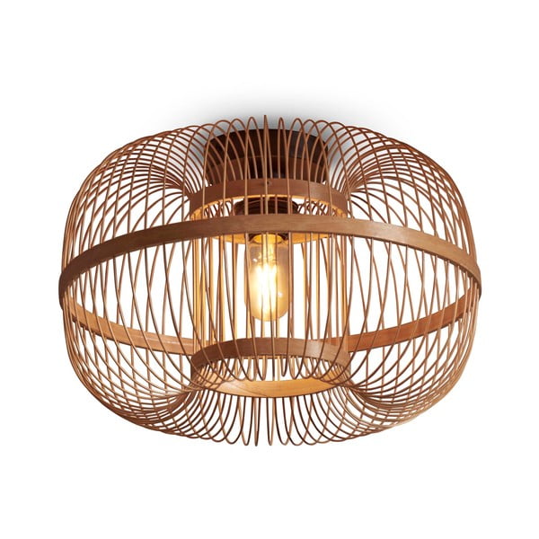 Лампа за таван с бамбуков абажур в естествен цвят ø 38 cm Hokkaido - Good&Mojo