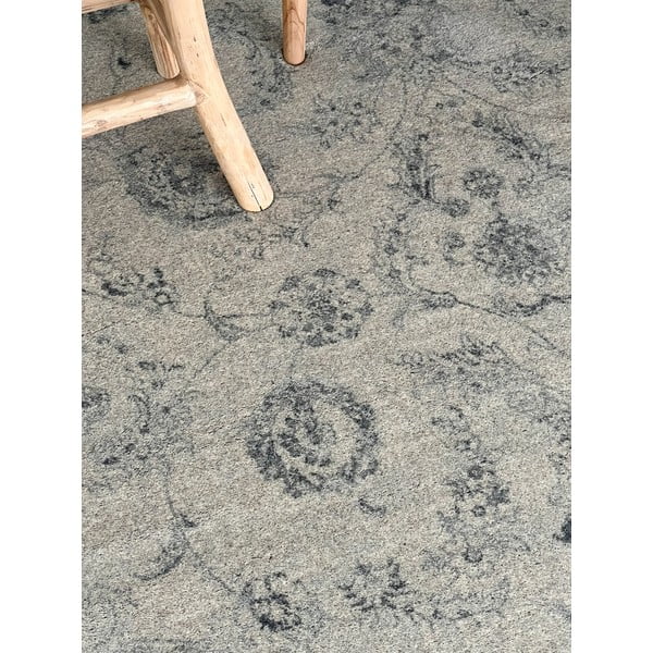 Бежов вълнен килим 170x240 cm Calisia Vintage Flora – Agnella-image-1