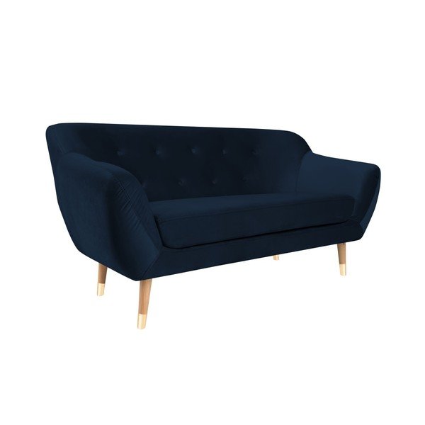Tmavě modrá dvoumístná pohovka Mazzini Sofas Amelie-image-2