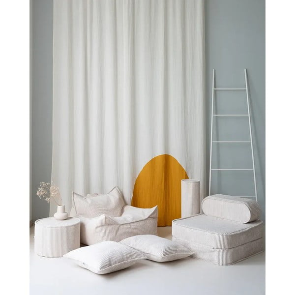 Кремава детска възглавница за диван от рипсено кадифе Bolster – Wigiwama-image-1