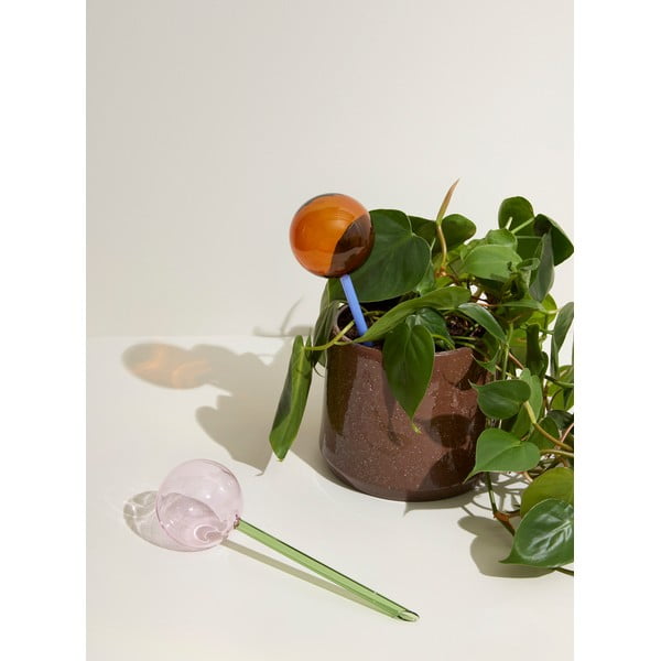 Сфера за поливане от синьо-кафяво стъкло Flora - Hübsch-image-2