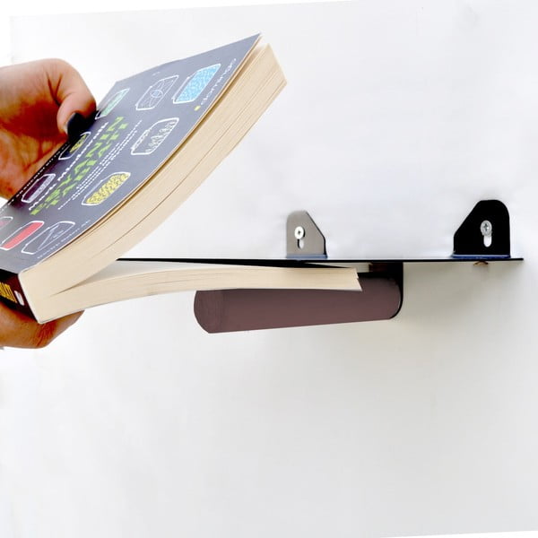 Черни метални рафтове в комплект от 2 бр. 21 см Пръчка - Kalune Design-image-2