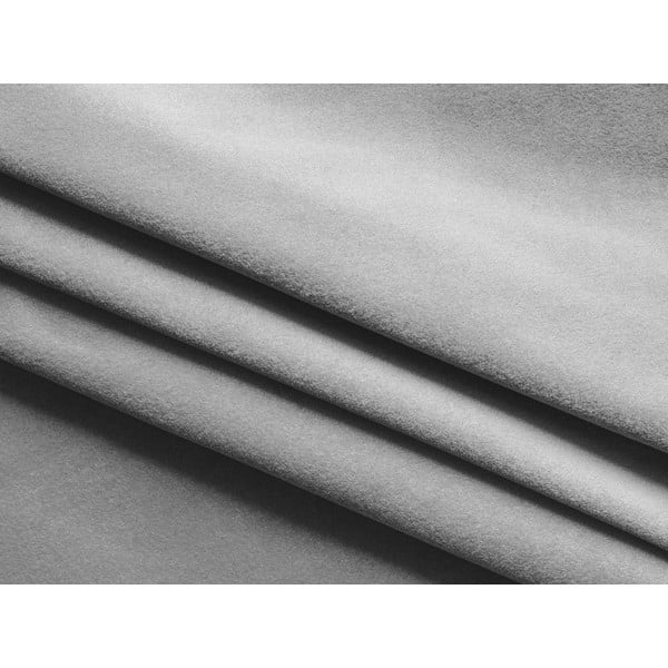 Светлосива кадифена табуретка Kapua – Makamii-image-3