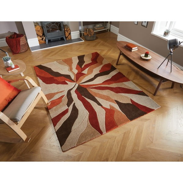 Оранжев килим , 160 x 220 cm Splinter - Flair Rugs-image-4