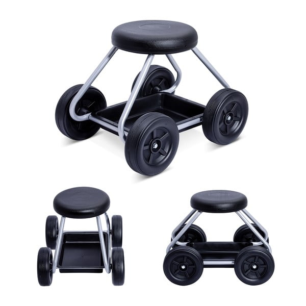 Черен/сив градински стол Secura – Maximex-image-3