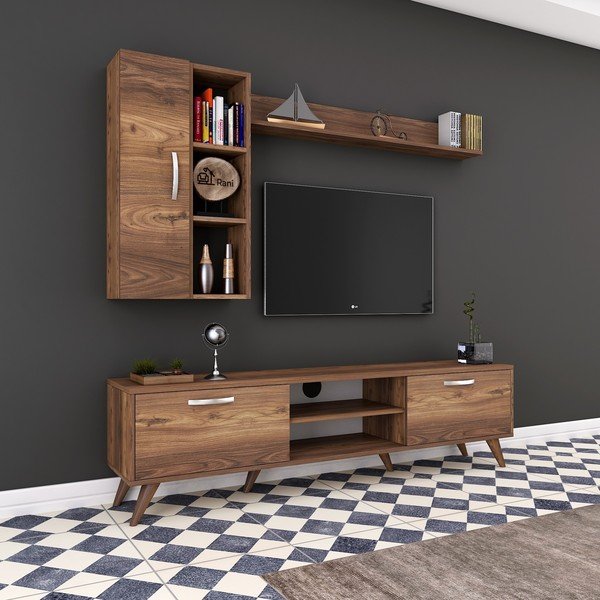 Set TV komody, nástěnné police a skříňky Wren-image-3