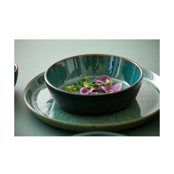 Зелена/черна глинена купичка Gastro Green/Black – Bitz-image-2