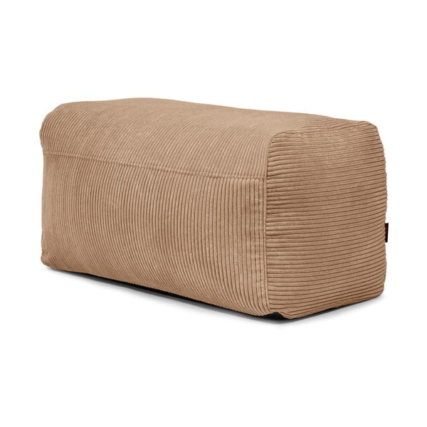 Кафяв пуф от рипсено кадифе Plus 100 Lounge – SLOWDOWN