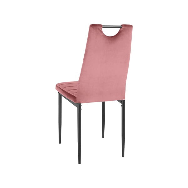 Тъмнорозови кадифени трапезни столове в комплект от 2 бр. Mandy – Støraa-image-2