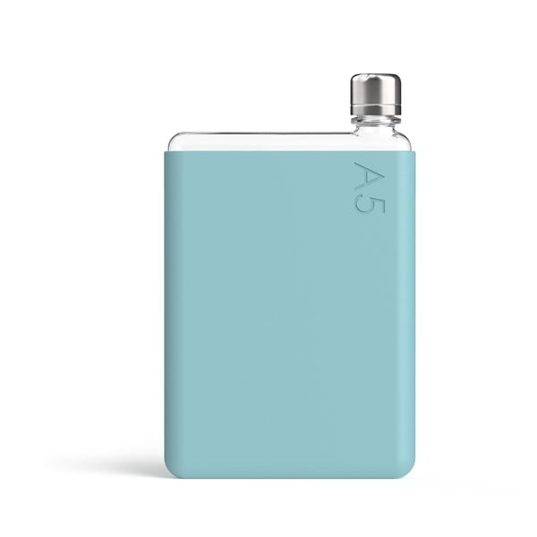 Тюркоазено синя силиконова колба ръкав A5 - Memobottle-image-2