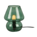 Тъмнозелена стъклена настолна лампа Стъкло, височина 18 cm - Leitmotiv