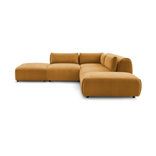Ъглов диван в цвят горчица (променлив) Jeanne - Bobochic Paris