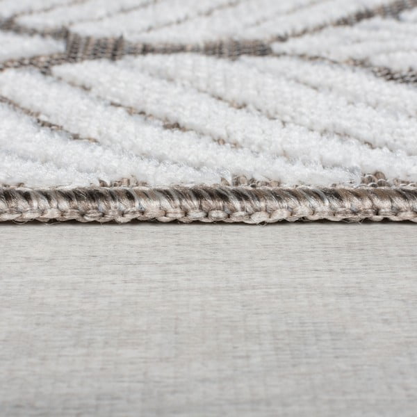 Килим за открито и закрито в цвят слонова кост 120x170 cm Elm Leaf – Flair Rugs-image-4