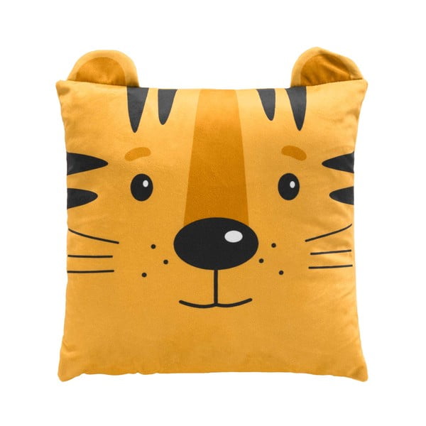 Кадифена детска възглавница 40x40 cm Tigry – douceur d'intérieur