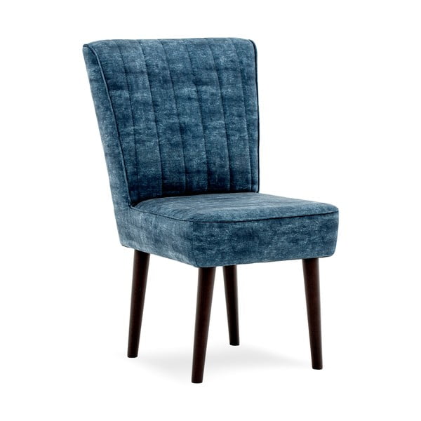 Tmavě modrá čalouněná židle Vivonita Leila