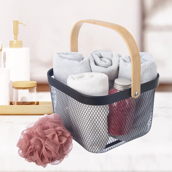 Телена метална кошница 24,5x24,5x30 cm Radka – Orion-image-1