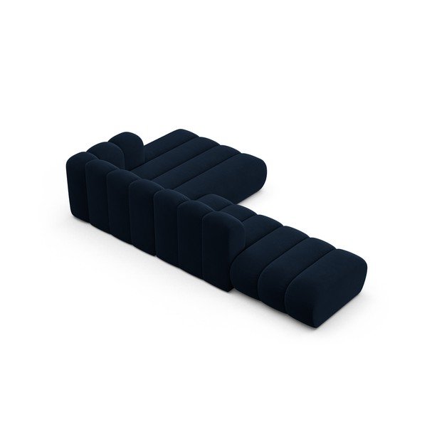 Тъмносин ъглов диван (десен ъгъл) Lupine – Micadoni Home-image-3