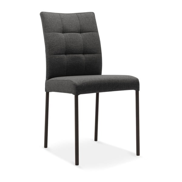 Антрацитен трапезен стол с черни крака Garda - Mossø