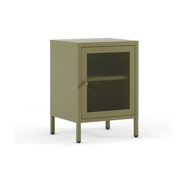 Зелено нощно шкафче Fayna – Marckeric