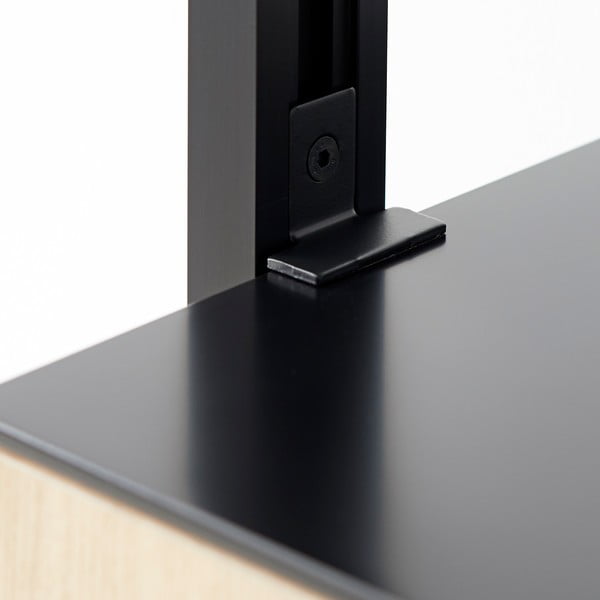 Черна етажерка за книги в дъбов декор 98x210 cm Edge by Hammel - Hammel Furniture-image-3