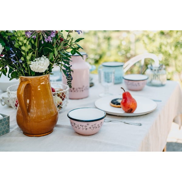 Розова емайлирана купа Meadow, ø 12 cm - Orion-image-1