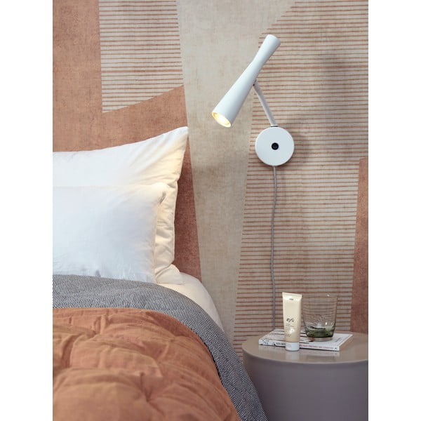 Бяла стенна лампа ø 6 cm Bordeaux – it's about RoMi-image-1