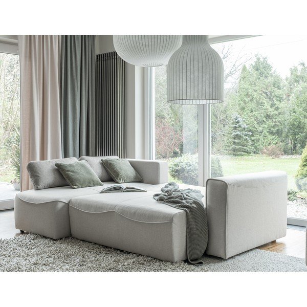 Кремав ъглов разтегателен диван (променлив) Homely Tommy - Miuform-image-3