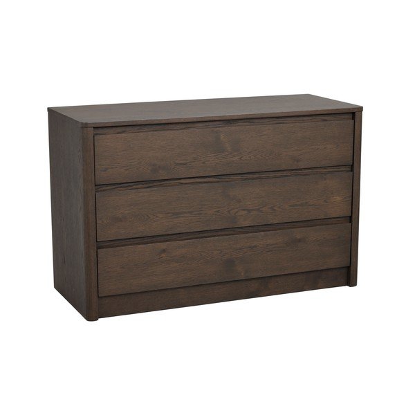 Скрин от декор от дъб  в тъмно естествен цвят 110x70x45 cm Melstone – Rowico